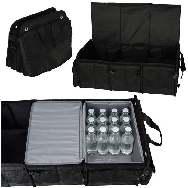 Automobilio bagažinės organizatorius su au&scaron;inimu ir XXL 37x75x32cm