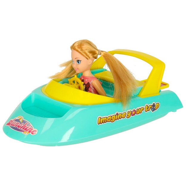 Lėlių valtis vakarėlis jachta i&scaron;skleidžiama lėlė banglentė