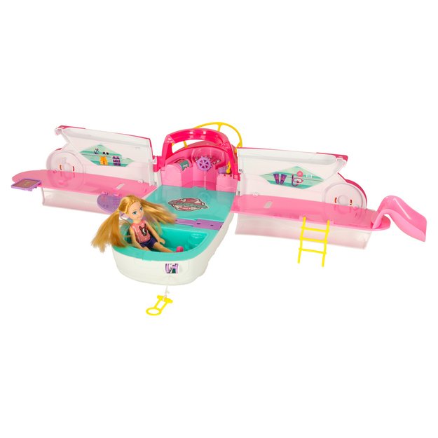 Lėlių valtis vakarėlis jachta i&scaron;skleidžiama lėlė banglentė