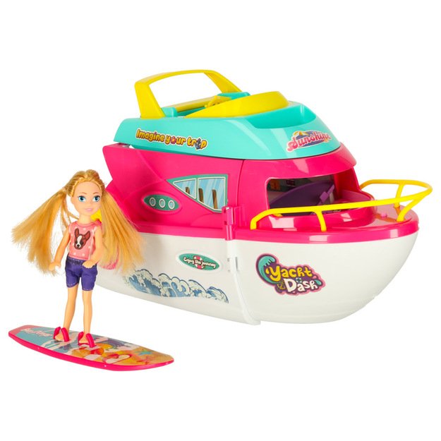 Lėlių valtis vakarėlis jachta i&scaron;skleidžiama lėlė banglentė