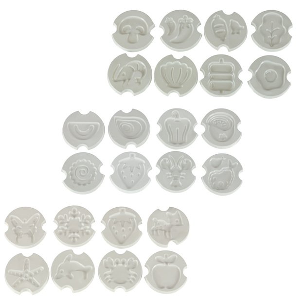 3D kri&scaron;toliniai klijai magija virtuvės trafaretai kūrybinis rinkinys 62 elementai mėlyna