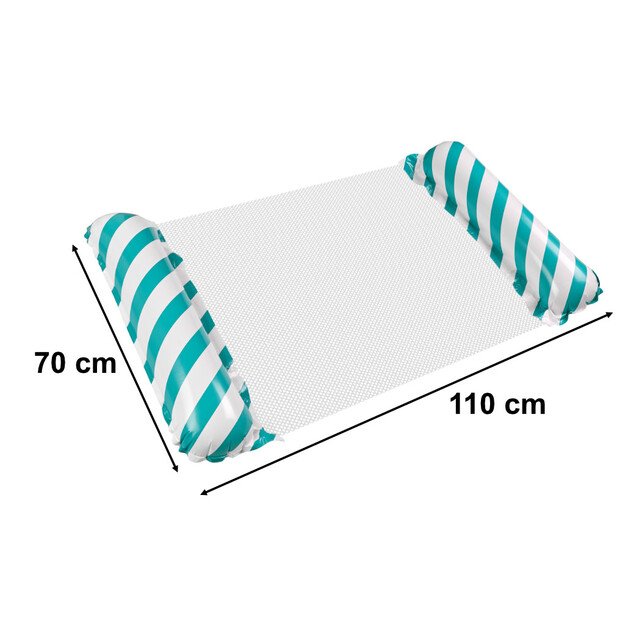 Pripučiamas paplūdimio čiužinys hamakas vandens gulto kėdė baseinas mėlyna