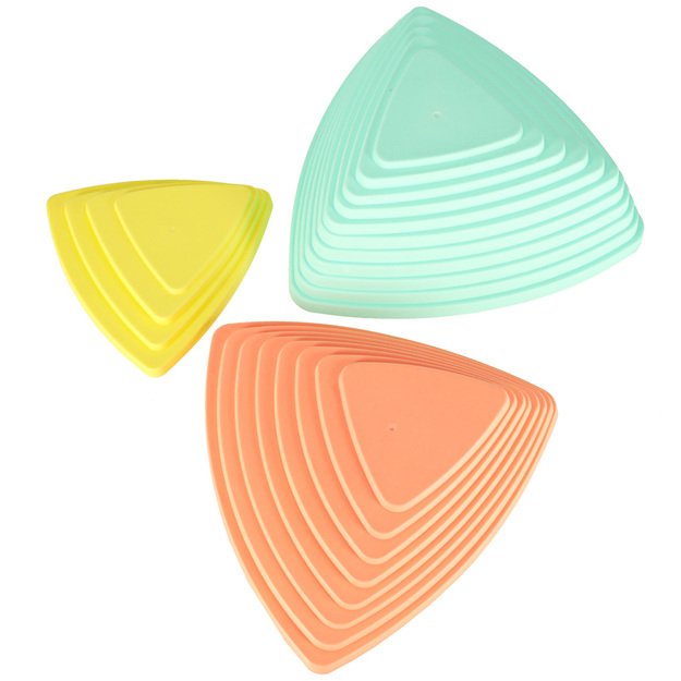 Sensorinis takas upės akmenys pusiausvyros mokymo grindys yra lava žaisti 11 elementų pastelinės spalvos