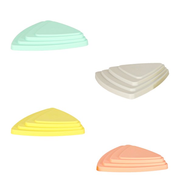 Sensorinis takas upės akmenys pusiausvyros mokymo grindys yra lava žaisti 11 elementų pastelinės spalvos