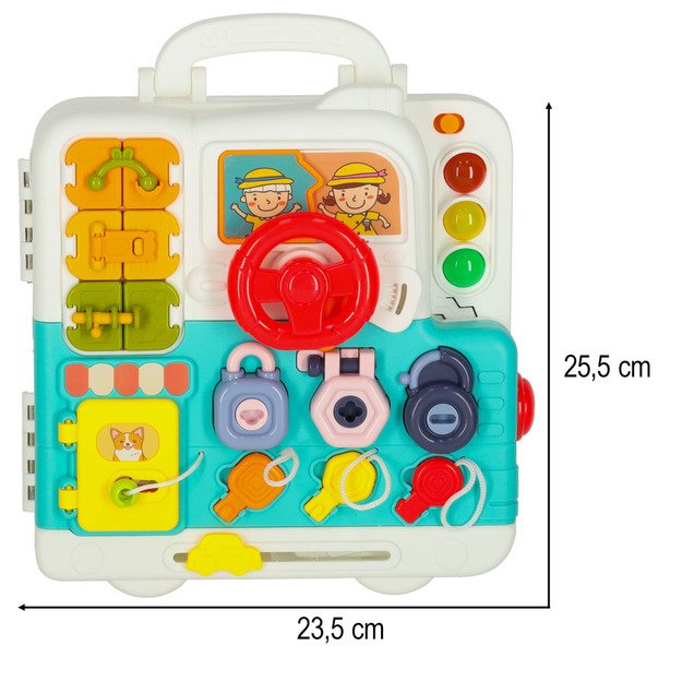 Sensorinė montessori manipuliacinė lenta montessori dėklas rankenėlės me&scaron;kiukas XXL &scaron;viesa garsas