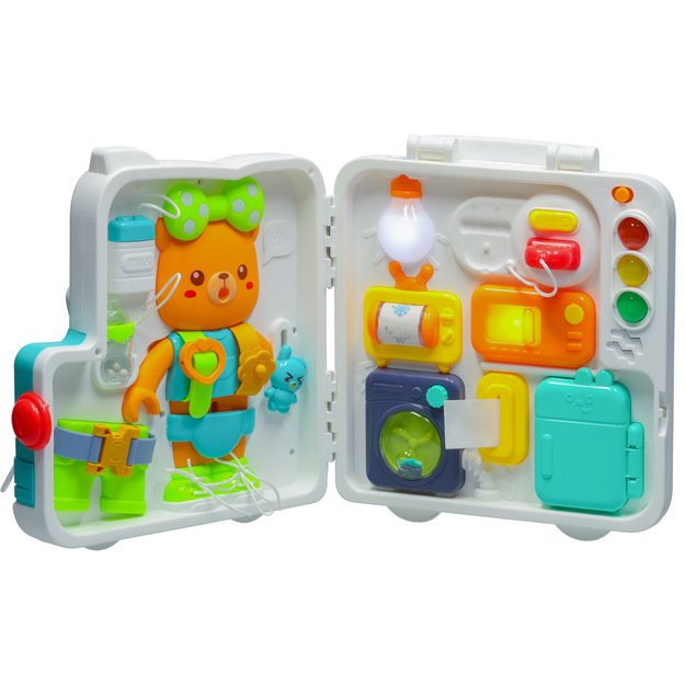 Sensorinė montessori manipuliacinė lenta montessori dėklas rankenėlės me&scaron;kiukas XXL &scaron;viesa garsas