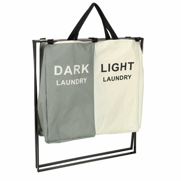 Skalbinių krep&scaron;elių skirstymo organizatorius 2 skyriai