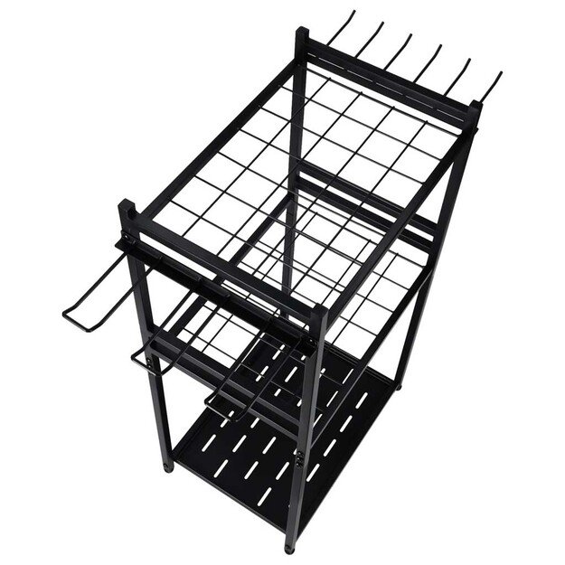 LUARO sodo įrankių stovas grėbliai kastuvai &scaron;luotos dirbtuvių organizatorius