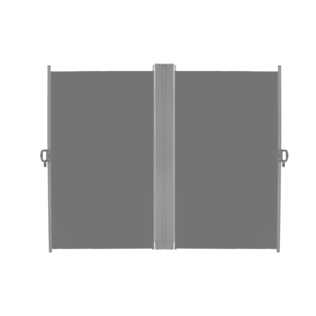 LUARO &scaron;oninės terasos kampinė markizė 180 x 620 cm pilka