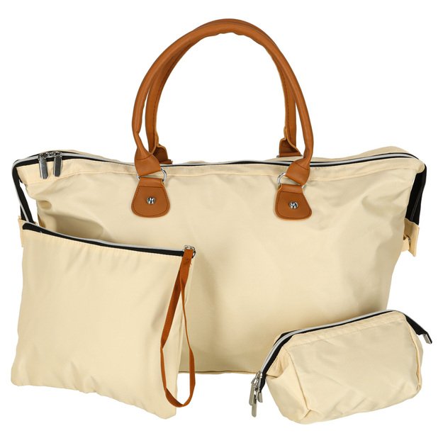 Moteri&scaron;kas daugiafunkcinis vežimėlio krep&scaron;ys mamai, skirtas kelionėms, smėlio spalvos