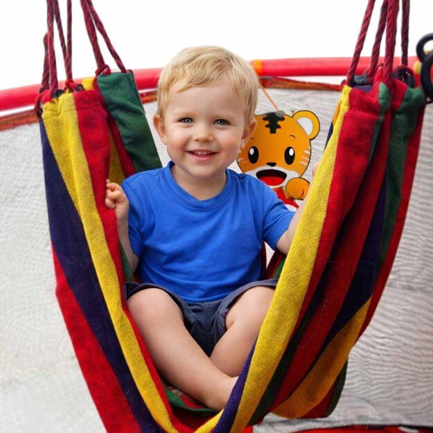 Vaikų batutas sodo kamuolio tinklas krep&scaron;inio kamuolys 155cm raudonas