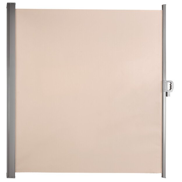 &Scaron;oninės terasos markizės LUARO i&scaron;traukiamas ekranas 180 x 400 cm, smėlio spalvos