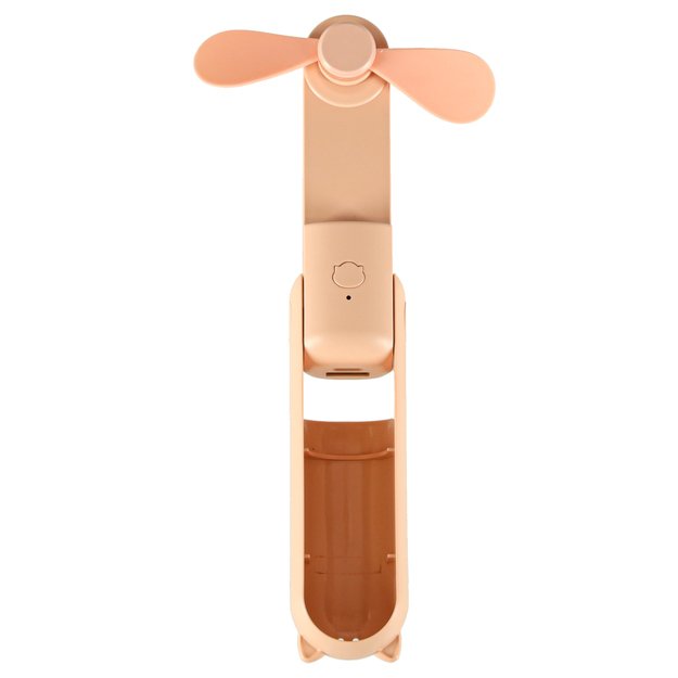 Stalinis ventiliatorius mini rankinis sulankstomas ventiliatorius ne&scaron;iojamas USB rožinės spalvos