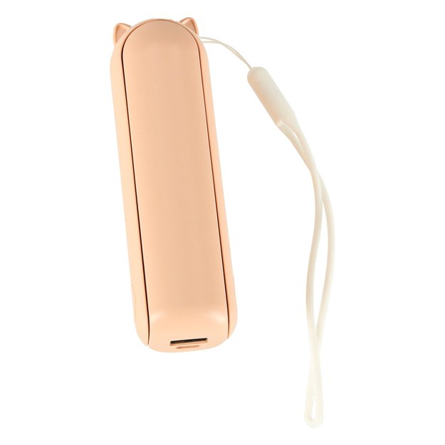 Stalinis ventiliatorius mini rankinis sulankstomas ventiliatorius ne&scaron;iojamas USB rožinės spalvos