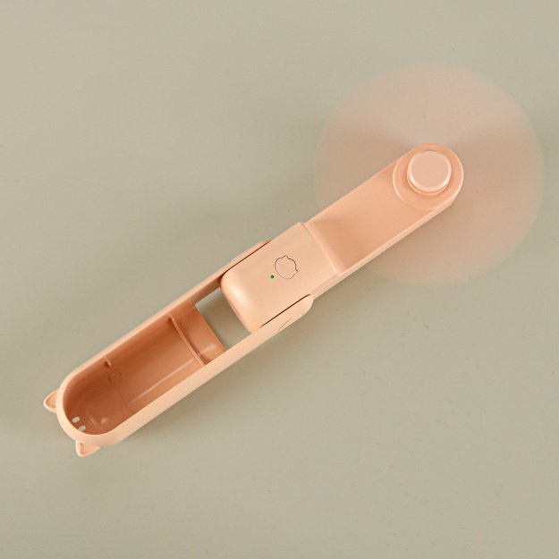 Stalinis ventiliatorius mini rankinis sulankstomas ventiliatorius ne&scaron;iojamas USB rožinės spalvos