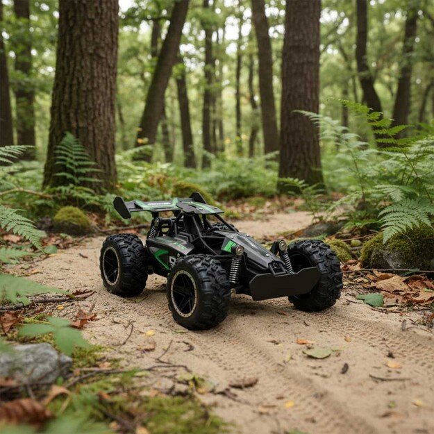 Nuotoliniu būdu valdomas didelio greičio kaskadininkų automobilis 1:18 18km/h 2.4GHz