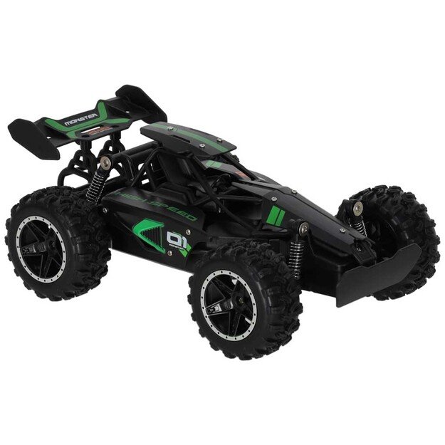 Nuotoliniu būdu valdomas didelio greičio kaskadininkų automobilis 1:18 18km/h 2.4GHz