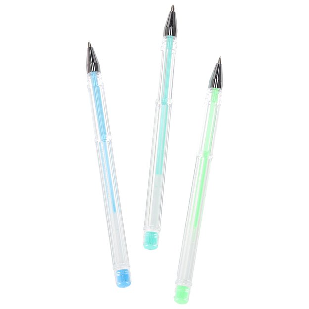 Spalvoti geliniai ra&scaron;ikliai dėkle 100 vnt. + 100 pildomųjų talpyklų