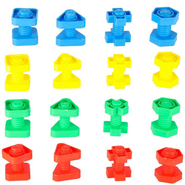 Montessori statybiniai varžtai