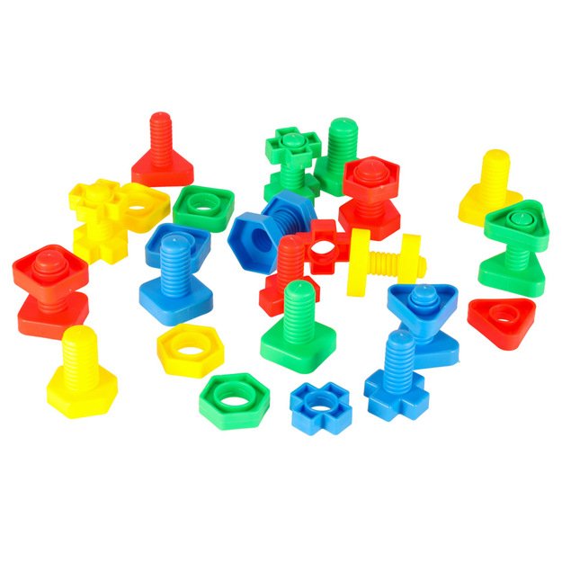 Montessori statybiniai varžtai