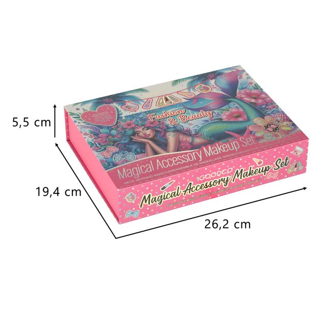 Makiažo ir nagų rinkinys kosmetika makiažas kosmetika &scaron;e&scaron;ėliai lakai stalčiai undinė