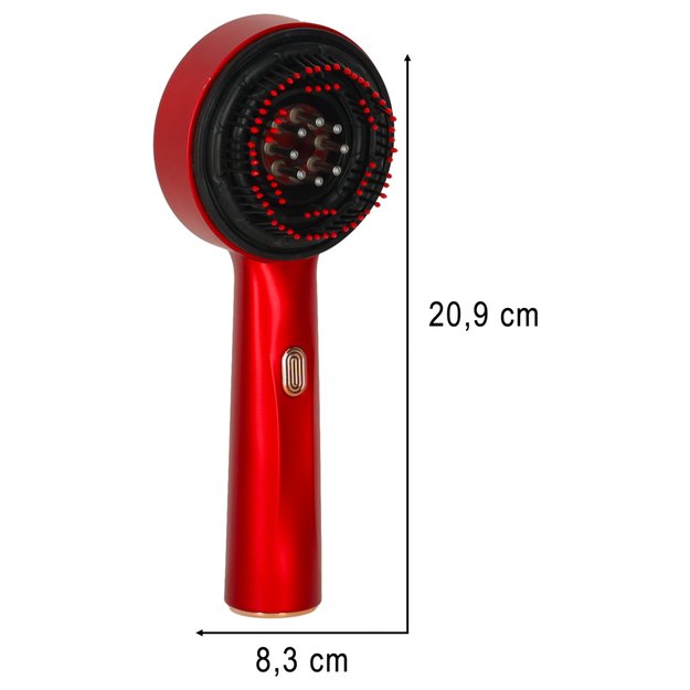 Galvos masažuoklis &scaron;epetys plaukų priežiūros raudonos &scaron;viesos aliejaus aplikatorius USB