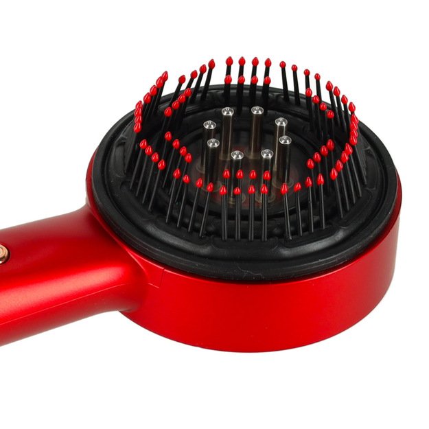 Galvos masažuoklis &scaron;epetys plaukų priežiūros raudonos &scaron;viesos aliejaus aplikatorius USB