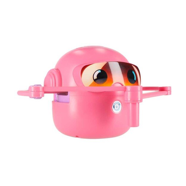 Interaktyvus mokomasis robotas-žaislas, mokantis pie&scaron;ti flomasteriais rožinės spalvos