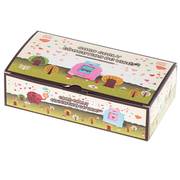 Mokomasis anglų kalbos žodžių kortelių skaitytuvas 112 kortelių rožinis