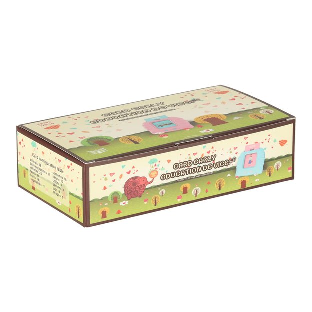 Mokomasis anglų kalbos žodžių kortelių skaitytuvas 112 kortelių rožinis