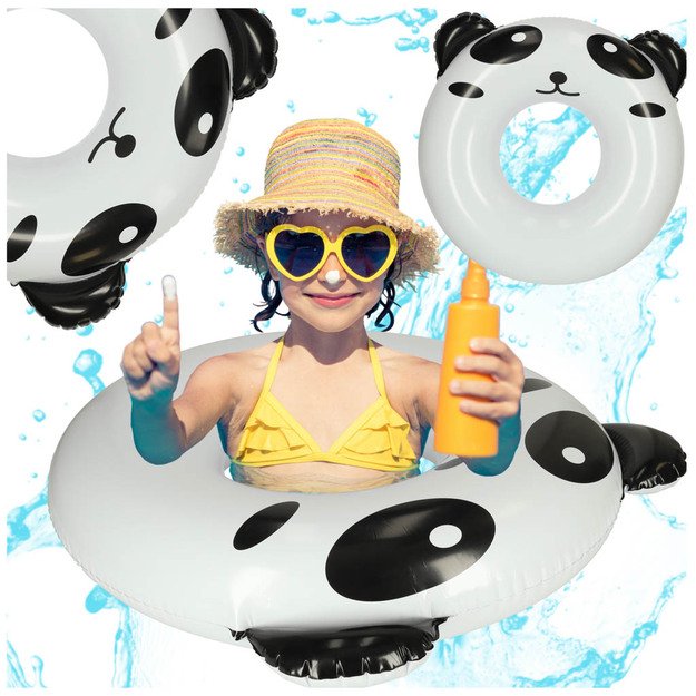Vaikiškas plaukimo žiedas 80 cm panda