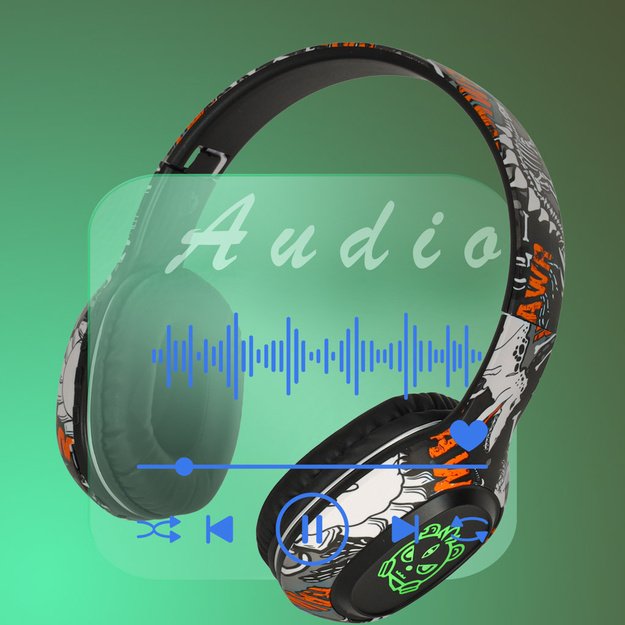  Bluetooth  belaidės ausinės į ausis  Gaming Sport , juodos spalvos