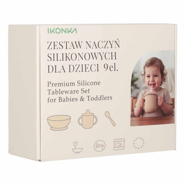 Vaiki&scaron;ki silikoniniai indai krabas, 9 vnt., violetinės spalvos