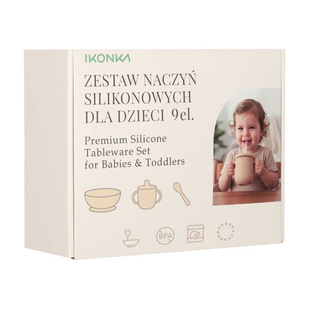 Vaiki&scaron;ki silikoniniai indai krabas, 9 vnt., violetinės spalvos