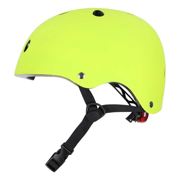 Trike Fix vaiki&scaron;kas dviratininko &scaron;almas reguliuojamas LED S 48-54cm ry&scaron;kiai žalias