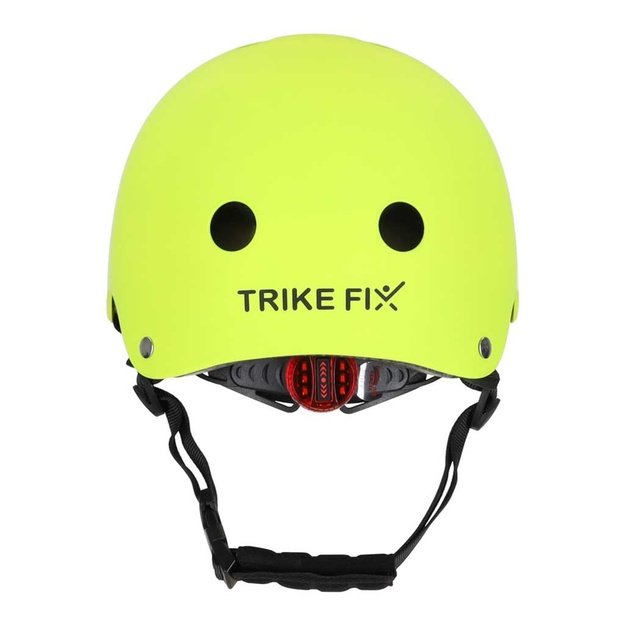Trike Fix vaiki&scaron;kas dviratininko &scaron;almas reguliuojamas LED S 48-54cm ry&scaron;kiai žalias