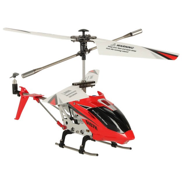 SYMA S107H RC sraigtasparnis 2.4GHz RTF raudonos spalvos