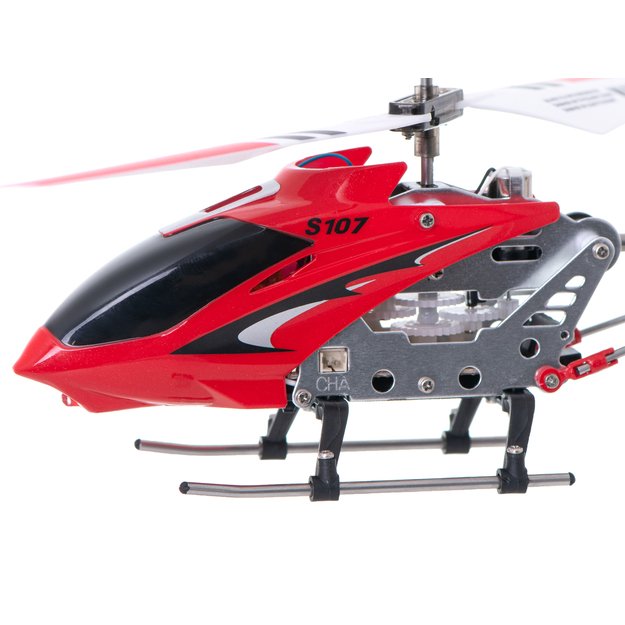 SYMA S107G RC sraigtasparnis raudonos spalvos