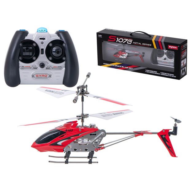 SYMA S107G RC sraigtasparnis raudonos spalvos