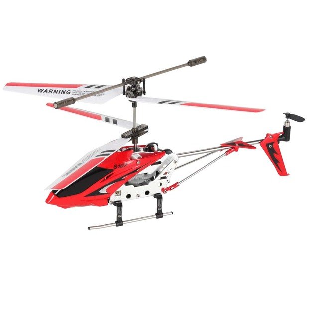 SYMA S107G RC sraigtasparnis raudonos spalvos