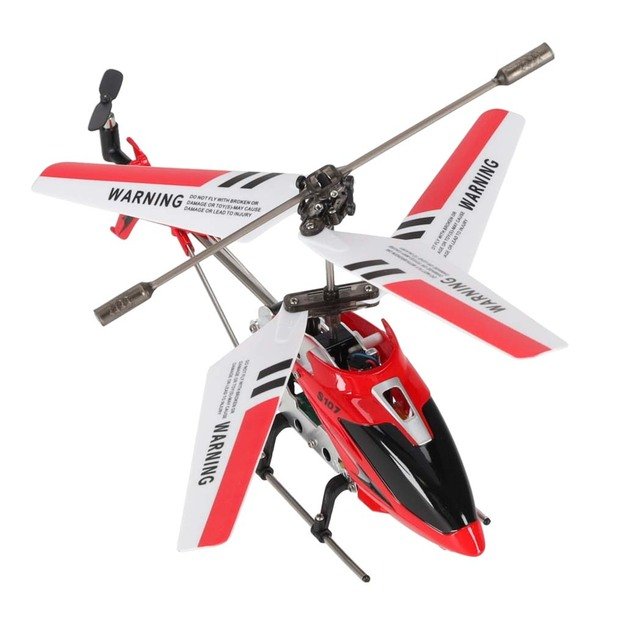 SYMA S107G RC sraigtasparnis raudonos spalvos