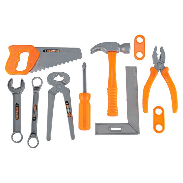 Įrankiai vaikams dirbtuvės su įrankiais 48el.