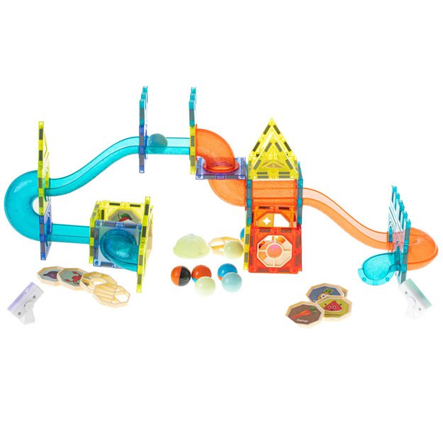 &Scaron;viečiantis magnetinis marmurinis rutuliukas 75el