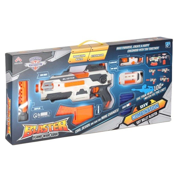 BLASTER MODULINIS KARBINAS 4in1 30 strėlių