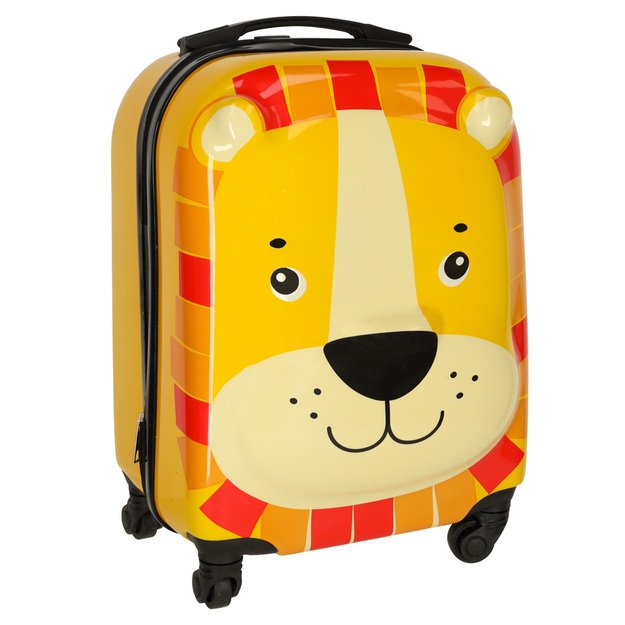 Vaikiškas kelioninis lagaminas ant ratukų liūtas