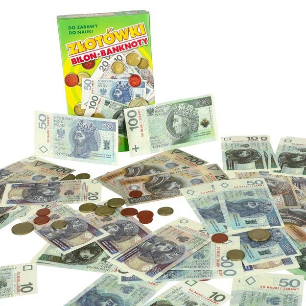 Pinigų pažinimas ir žaidimas su jais Monetos ir banknotai 5+ MULTIGRA