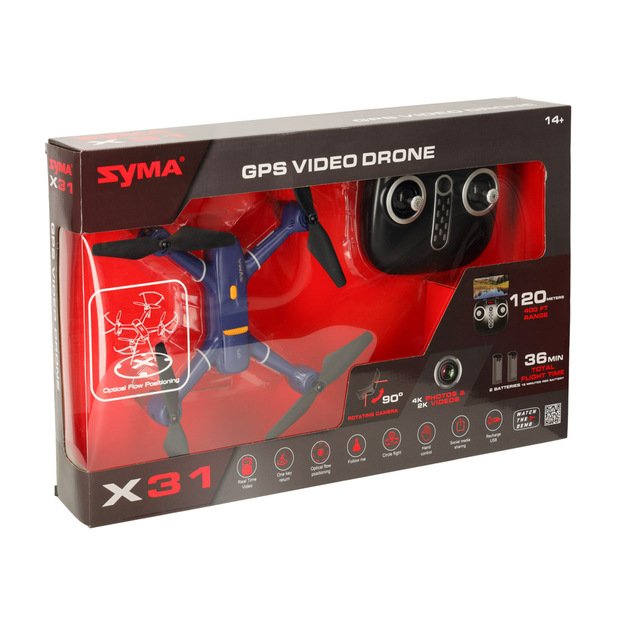  Syma X31  2,4 GHz GPS 5G HD nuotolinio valdymo dronas su nuotolinio valdymo kamera