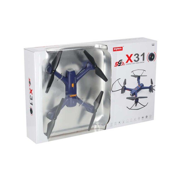  Syma X31  2,4 GHz GPS 5G HD nuotolinio valdymo dronas su nuotolinio valdymo kamera