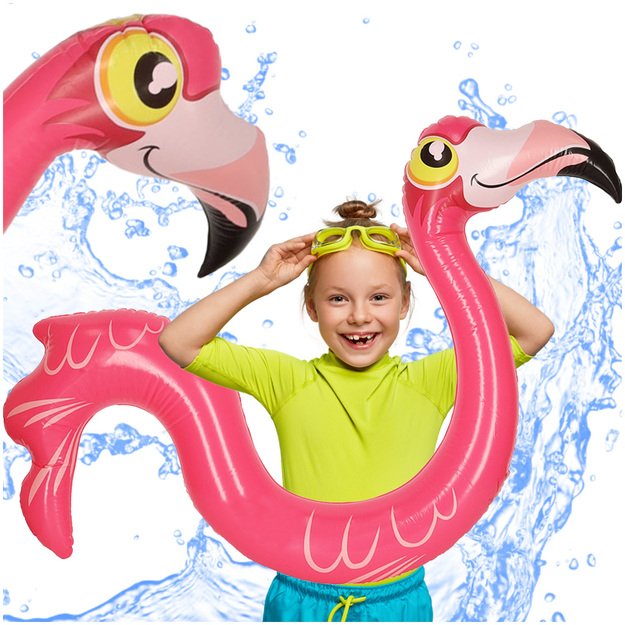 Pripučiama baseino makaronų plūdė flamingo 131cm