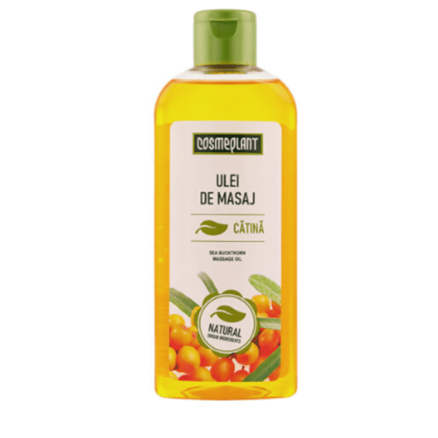 COSMEPLANT Masažo aliejus su šaltalankių aliejumi, 200ml